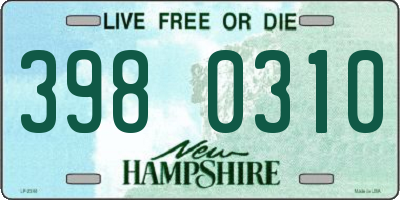 NH license plate 3980310