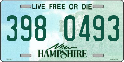 NH license plate 3980493