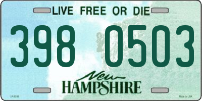 NH license plate 3980503