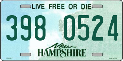 NH license plate 3980524