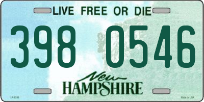 NH license plate 3980546