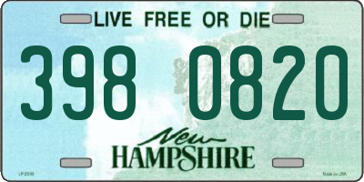 NH license plate 3980820
