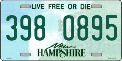 NH license plate 3980895