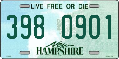 NH license plate 3980901