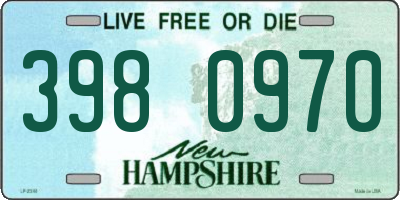 NH license plate 3980970
