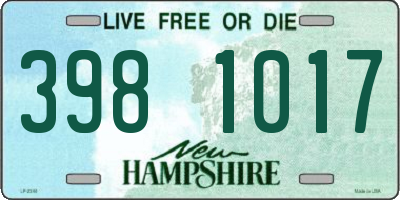 NH license plate 3981017