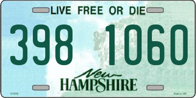 NH license plate 3981060