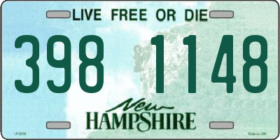 NH license plate 3981148