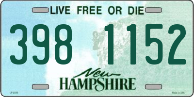 NH license plate 3981152