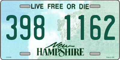 NH license plate 3981162