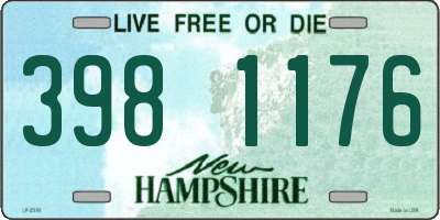 NH license plate 3981176