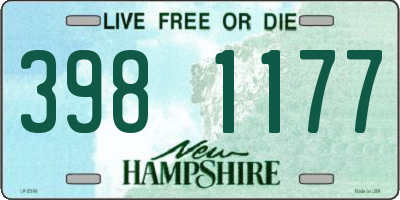 NH license plate 3981177