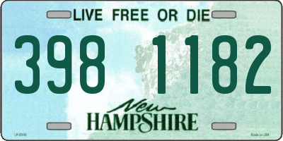 NH license plate 3981182