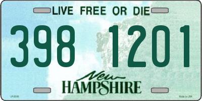 NH license plate 3981201
