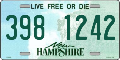 NH license plate 3981242