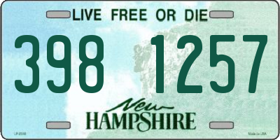 NH license plate 3981257
