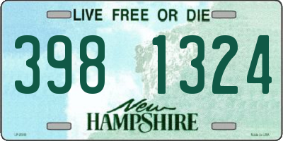 NH license plate 3981324