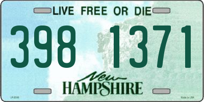 NH license plate 3981371