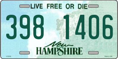 NH license plate 3981406