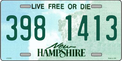 NH license plate 3981413