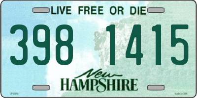 NH license plate 3981415