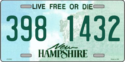 NH license plate 3981432