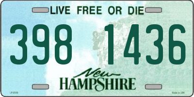 NH license plate 3981436