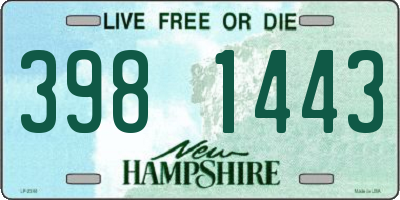 NH license plate 3981443