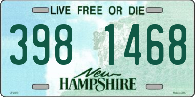 NH license plate 3981468