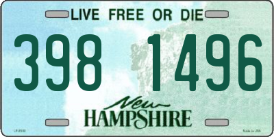 NH license plate 3981496