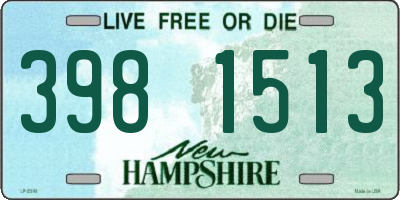 NH license plate 3981513