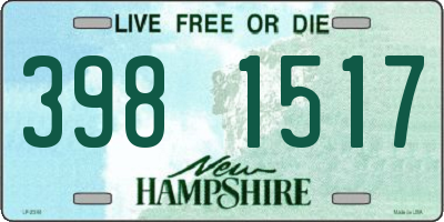 NH license plate 3981517