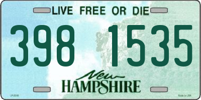 NH license plate 3981535