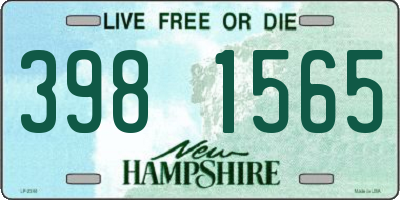 NH license plate 3981565