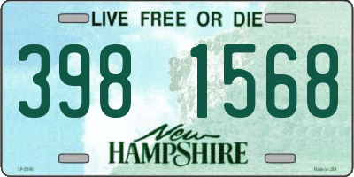 NH license plate 3981568