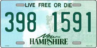 NH license plate 3981591