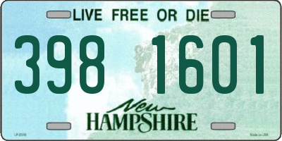 NH license plate 3981601