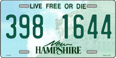 NH license plate 3981644
