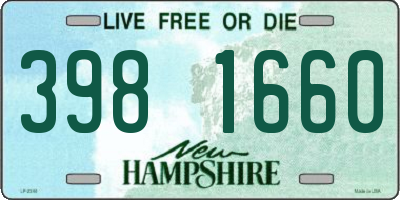 NH license plate 3981660