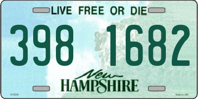NH license plate 3981682