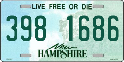NH license plate 3981686