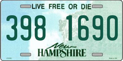 NH license plate 3981690