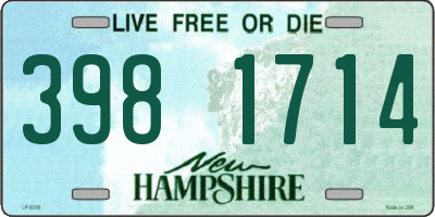 NH license plate 3981714