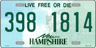 NH license plate 3981814