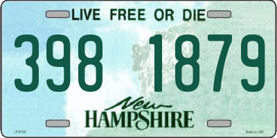 NH license plate 3981879