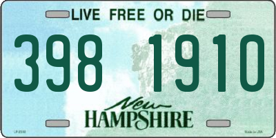 NH license plate 3981910
