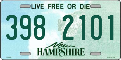 NH license plate 3982101