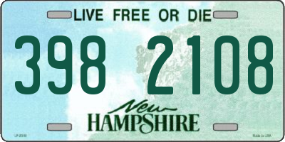 NH license plate 3982108