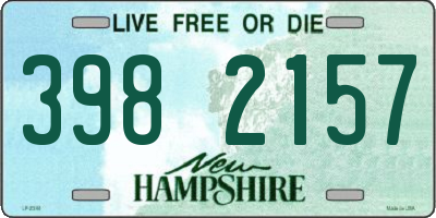 NH license plate 3982157