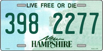 NH license plate 3982277